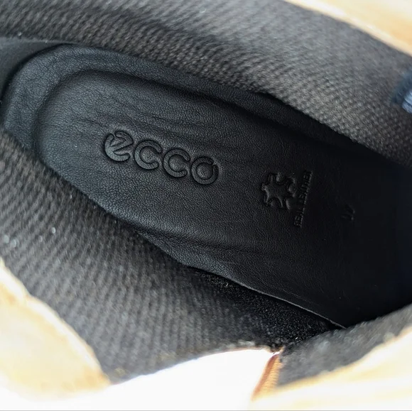 ECCO Sartorelle Shape 35 Ankle Boot Leather Inside Zip Sierra EU40 US 9-9.5 NIB - Picture 11 of 14